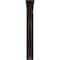 Ekena Millwork Ashford Triple, Wrought Iron Bracket, (Triple center brace), Antiqued Brass 2"W  x 10"D x 12"H BKTM02X10X12TASABS - alternate 3